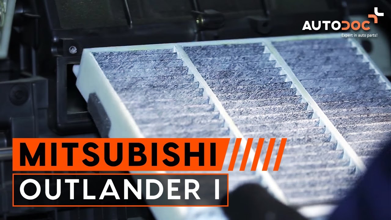 Wie MITSUBISHI OUTLANDER  Innenraumfilter wechseln TUTORIAL  AUTODOC Wie MITSUBISHI OUTLANDER  Innenraumfilter wechseln TUTORIAL  AUTODOC