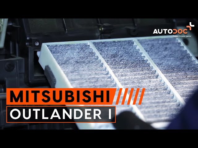 Mitsubishi Outlander Innenraumfilter / Pollenfilter wechseln