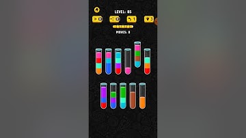 How to complete 85 Level color water sort 3D gama Latest tricks 2023