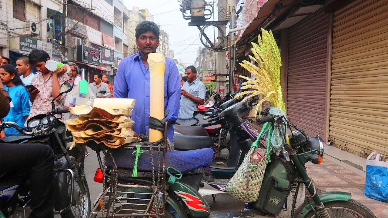 Coconut stem | Rs 10 only | Rare Street Food | Coconut Fruit | Rajahmundry street food tour