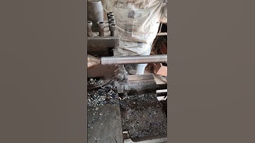 shaft trading  on lathe machine #automobile #lathe #lathemachine #machinary