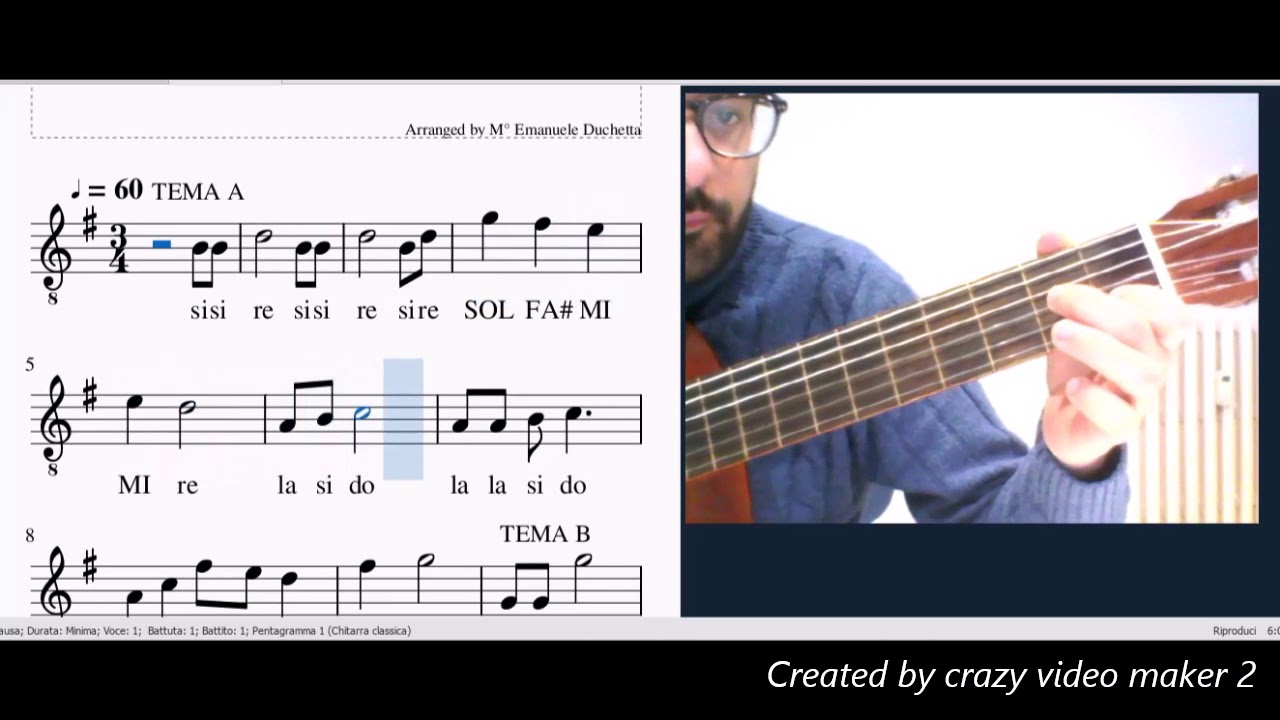 Ninna Nanna (Brahms) per chitarra YouTube