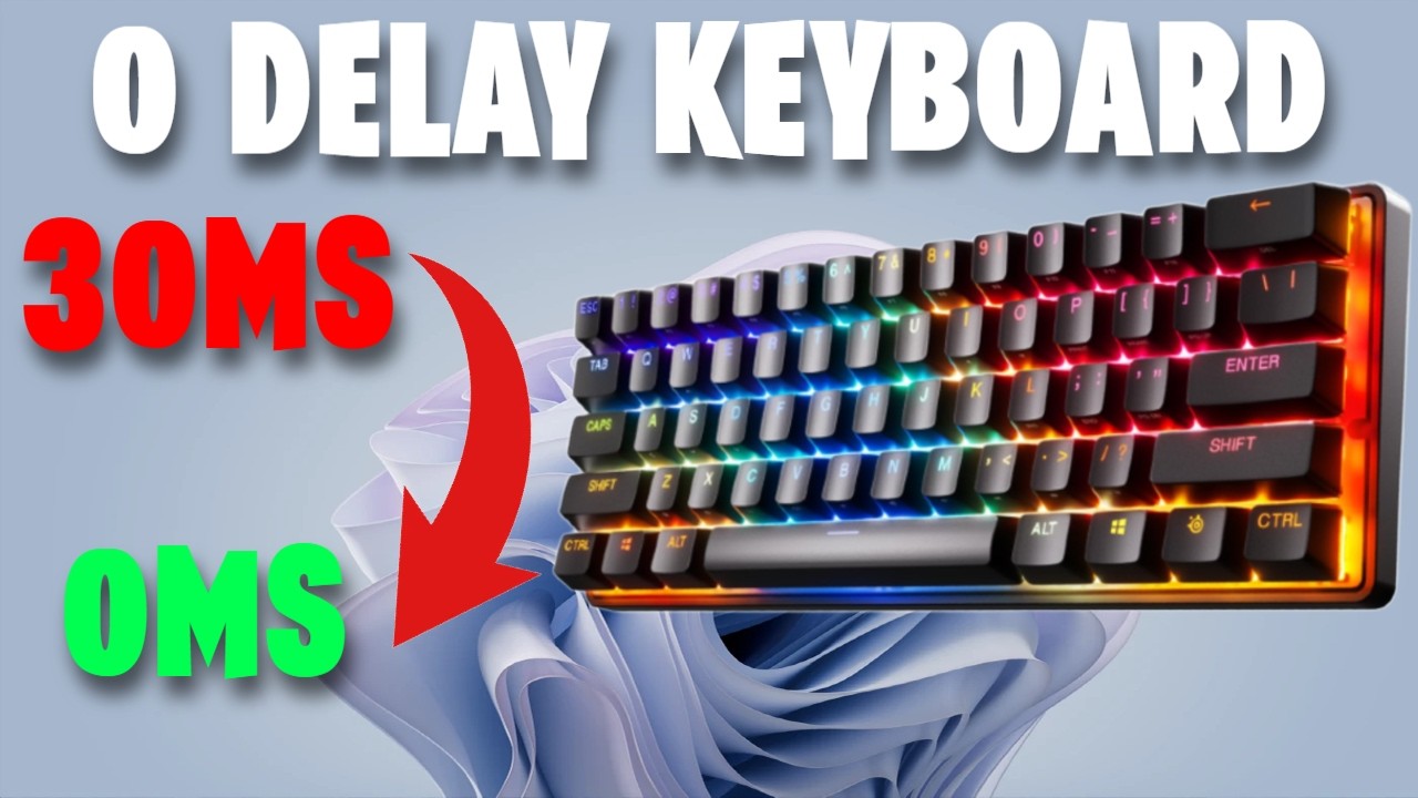 PRO Tweaks For 0MS Keyboard Delay (Reduce Input Latency Instantly ...