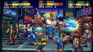 Captain Commando Longplay Gameplay | Retro Sega Style Beat ‘Em Up Arcade Classic