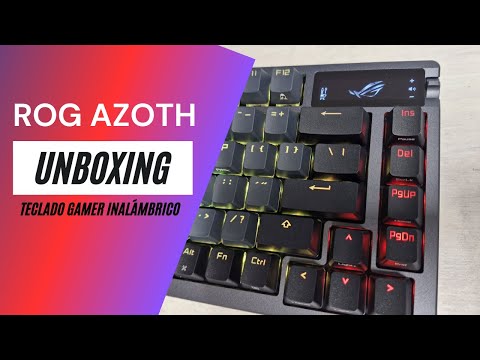 ROG Azoth | Teclado gamer inalámbrico | Diseño compacto !