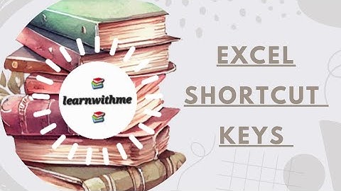 Microsoft Excel Shortcut keys| #computer #shortcutkeys #excel #learning  | @learnwithme-h7c 