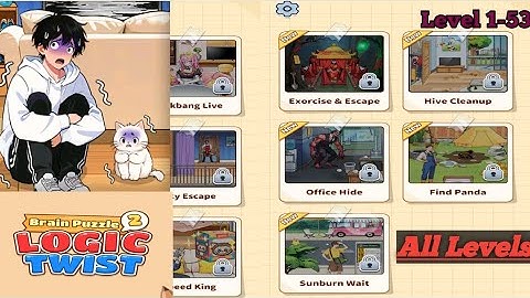 Brain puzzle 2 logic twist all level 1-53 walkthrough solution 