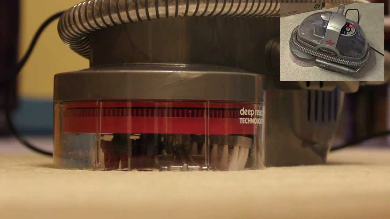 Bissell SpotBot Pet Full Cycle Demonstration YouTube