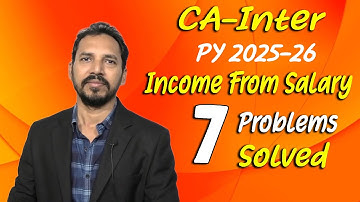 Income from Salary PY 25-26  ( From CA Inter 7 Problems Solved)