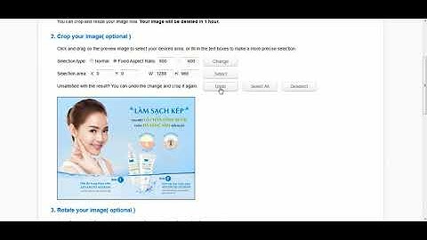 Hướng dẫn cắt ảnh theo kích thước cho trước bằng công cụ online