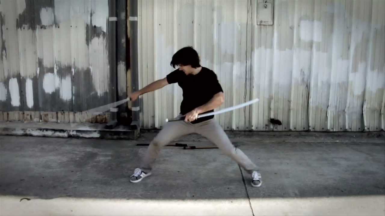 Learn Martial Arts: Kalman Csoka Double Samurai Sword Training & Strikes  Hyper DVD - YouTube