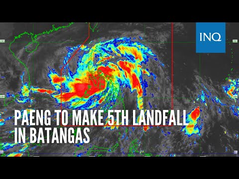 Paeng to make 5th landfall in Batangas