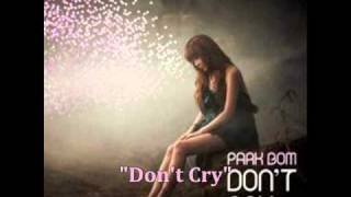 [MP3 DOWNLOAD] Park Bom- Don't Cry w/ Romanized & English Lyrics
