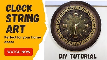 String Art Clock | Designer Clock | Home Wall Decor
