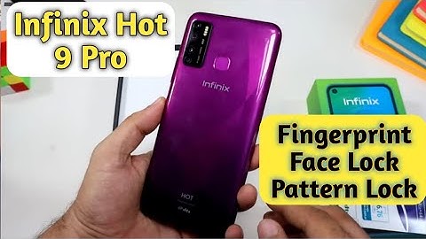How To Set Pattern lock In Infinix Hot 9 Pro , Fingerprint , Face Lock In Infinix Hot 9 Pro