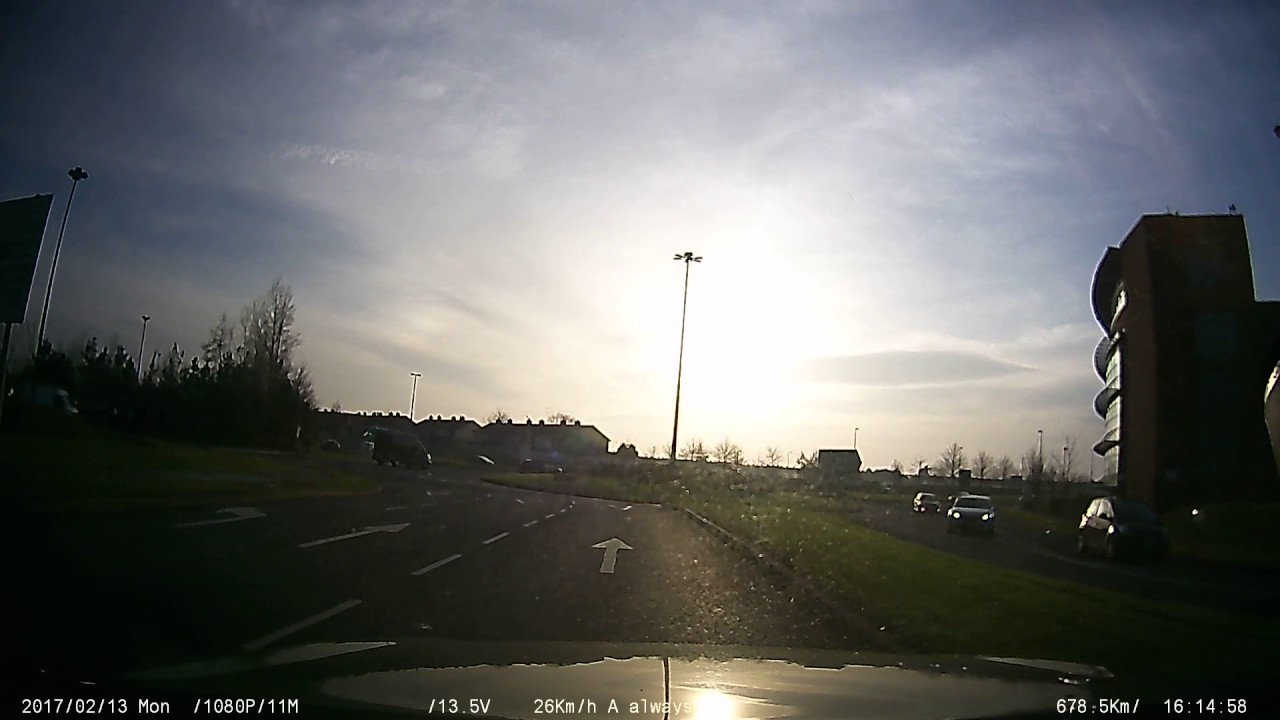 Old Woman drives wrong way around roundabout - YouTube