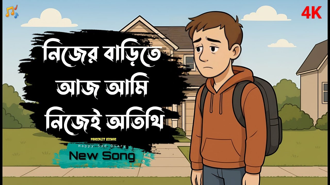 নিজের বাড়িতে আজ আমি নিজেই অতিথি | New Bangla Popular Sad Song || Happy Sad Diary