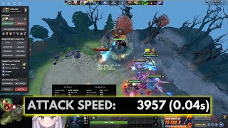 NEW RECORD! fastest attack speed in Dota 2 7.33