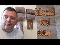 Pallet wood towel shelves Pallet wood towel shelves