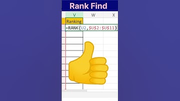 Advance Excel ll Rank formula in Excel l #excel #shorts #foryou #adv #exceltips #tips #tricks #rank