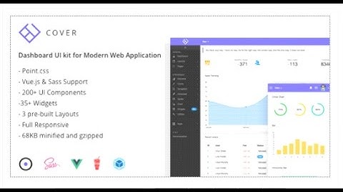 Cover - Dashboard UI Kit for Modern Web Application | Themeforest Download