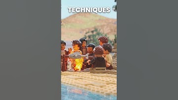 Making MASSIVE immersive scenes in LEGO stop-motion #animation #tutorial #brickfilm