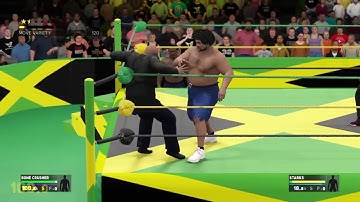 Def Jam 2K17 - Bone Crusher vs Starks - Babylon - Chris Jericho Attacks