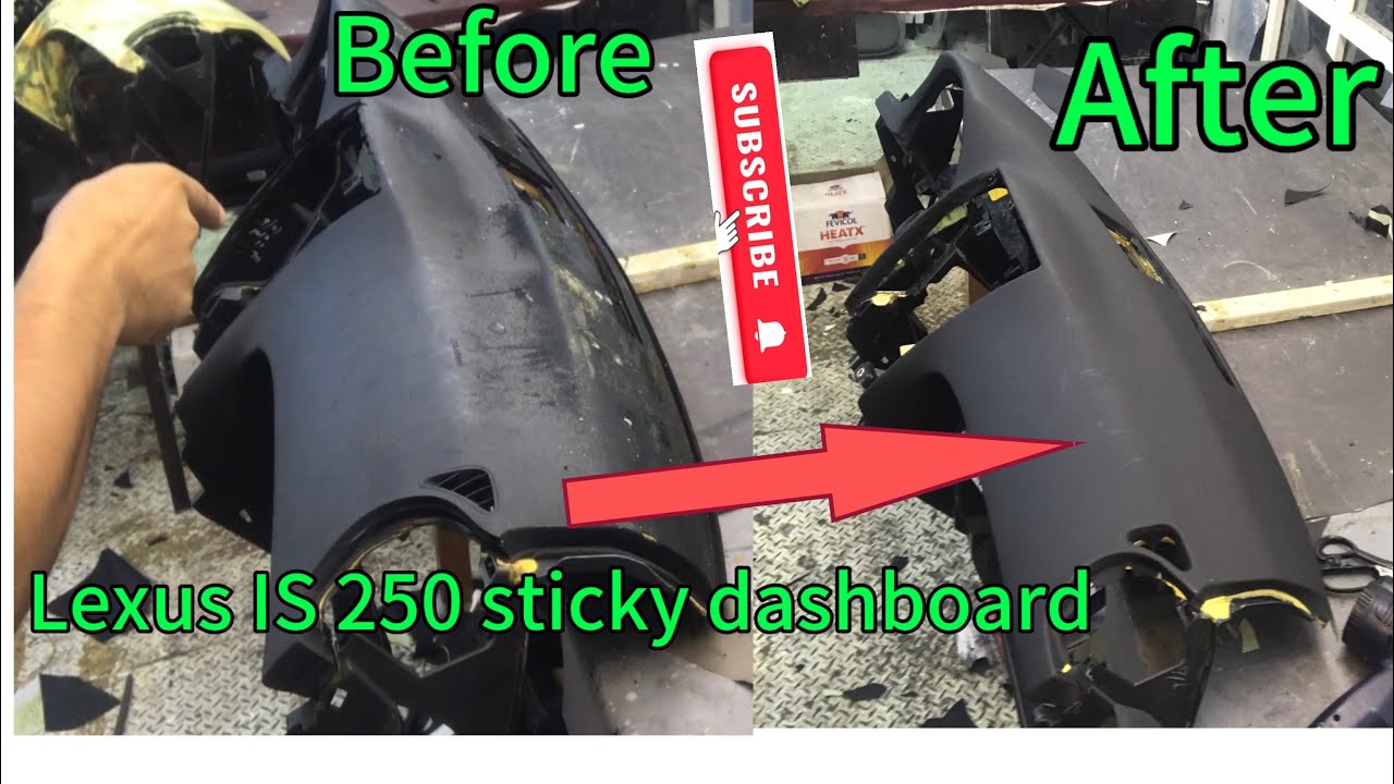 Lexus IS 250 sticky dashboard repair work🇦🇪🇦🇪🚙🚙