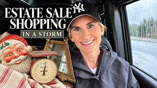 Estate Sale Shopping for Vintage Treasures | What I Found on a Windy Day