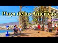 PLAYA DE LAS AMERICAS, TENERIFE, WALK, PROMENADE AND BEACH