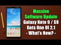 Samsung Galaxy Note 9 & S9 Plus get MASSIVE ONE UI 2.1 Update - All New Features!