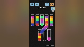 solve and solution water color sort game level 877