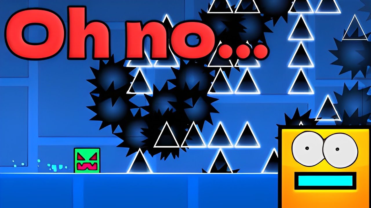 Playing 3 Of My Little Brother's Geometry Dash Levels! - YouTube