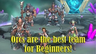 Orcs make a great team for Beginners! - Gets even better at later levels! - Dragon Champions screenshot 2