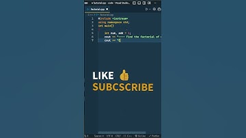 Factorial Program In C++ || #short