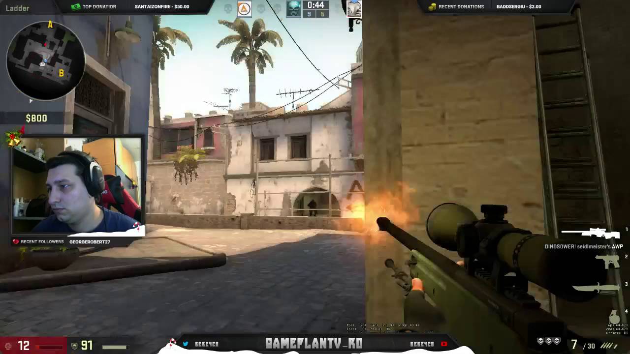 CS:GO bebe Funny Ace on mirage