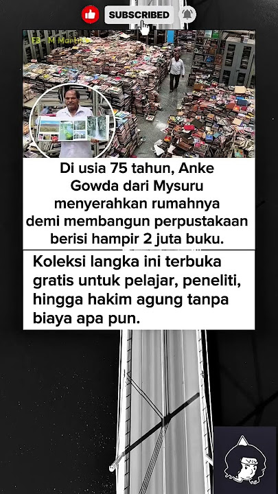 Pria ini menyerahkan rumahnya untuk di jadikan perpustakaan #beritaviral #kisahinspiratif