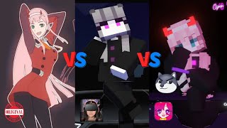 2 Phút Hơn | Original VS Jewel Play VS CocosGo | Minecraft Zero Two Dance Battle