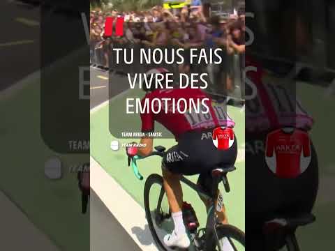 ❤️Un message d'amour en pleine étape du Tour de France #shorts #cycling #tourdefrance