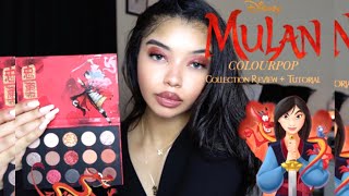 Disney X Colourpop Mulan Collection | Review + Tutorial || Amiah Lynn