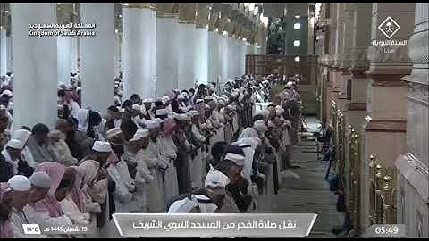 صلاة الفجر للشيخ د. علي الحذيفي يوم الخميس١٩ شعبان 1445هـ سورة نوح كاملة