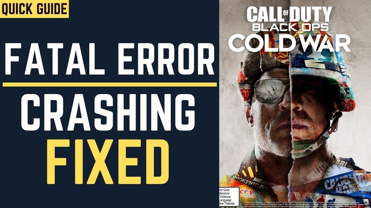 Cod Cold War Fatal Error Fix Crashing Fixed Cod Black Ops Cold War