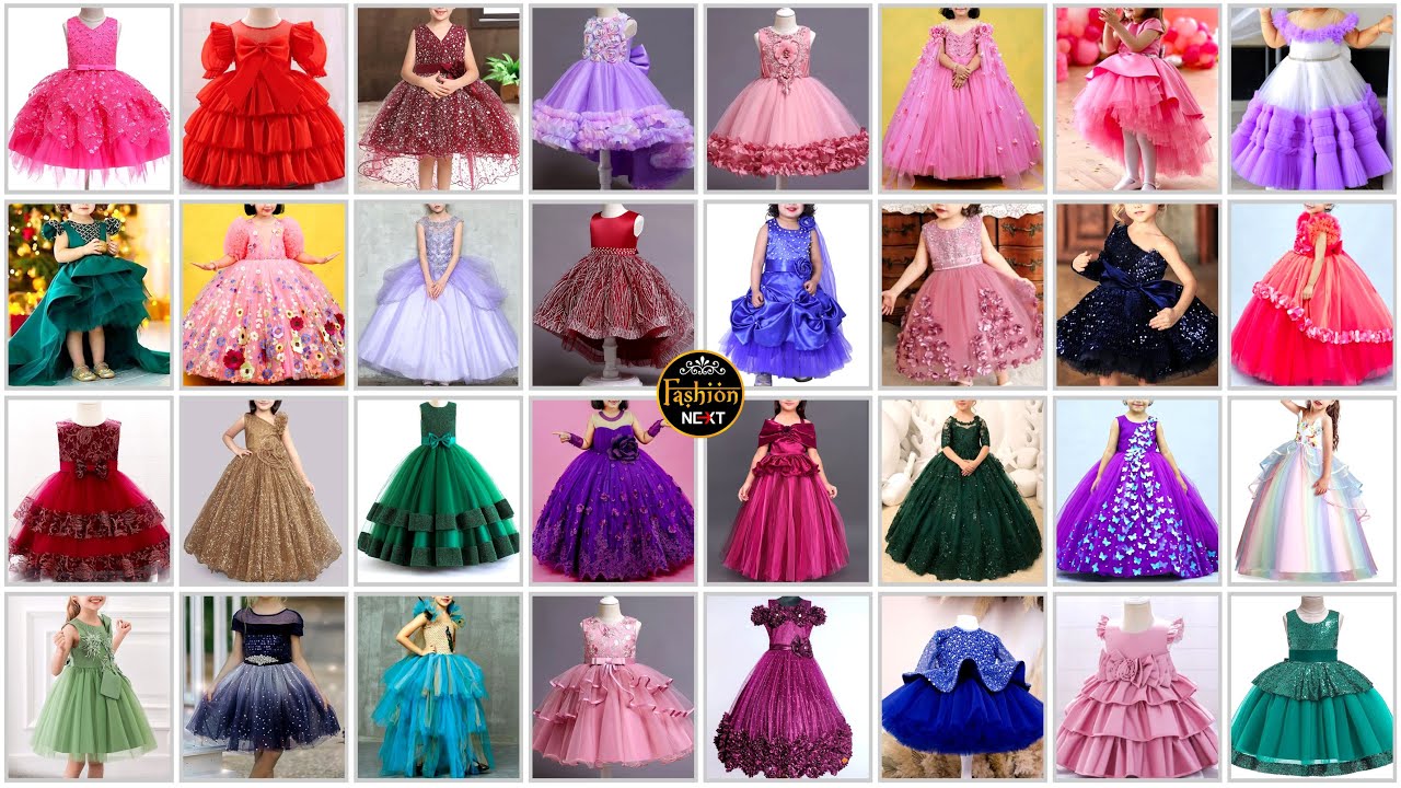 GOWN DRESS for Baby Girl Ball Gown Dress Kids Gown Dress Design