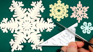How to Cut a Regular Six-pointed Snowflake of Paper Instruction