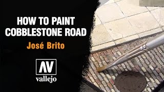 How to paint cobblestone road