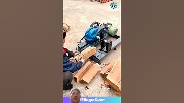 chế dụng cụ chẻ củi đơn sơ nhưng hiệu quả