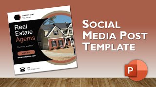 Simple Social Media Post Design | PowerPoint Template Design