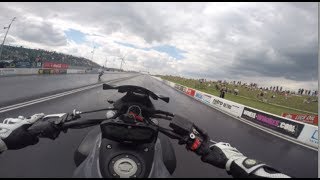 YAMAHA MT07 - DRAG RACE - 12.4 SECONDS!