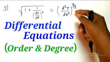 Order & Degree | Differential Equations | Mathematics | HSC (12th) Science & Arts