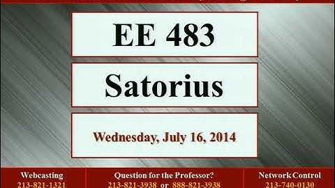 EE483: Introduction to Digital Signal Processing Summer  July 16, 2014